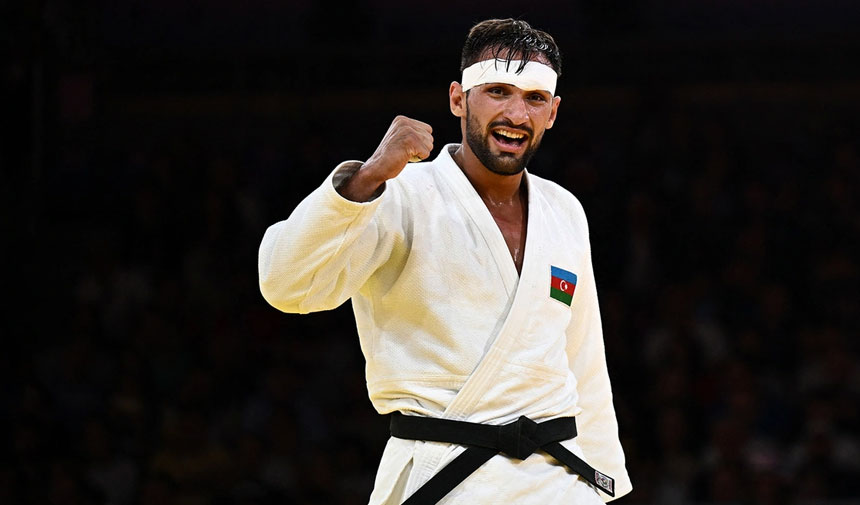 Azerbaycanlı sporcu Zelym Kotsoiev'dan judoda altın madalya