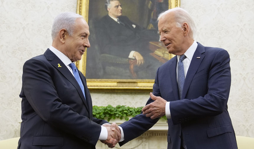 Biden, Beyaz Saray'da Netanyahu'ya 'Bana maval okuma' demiş