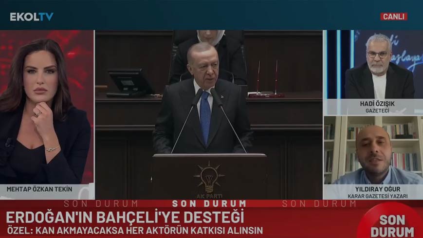 Gazeteci Yıldıray Oğur'dan Ekol TV'de dikkat çeken yorum: Örgütün silah bırakması Meclis'te konuşulamaz