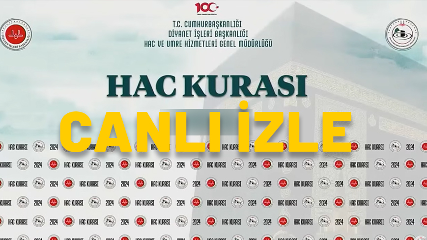 HAC KURASI CANLI İZLE: 31 Ekim hac kura çekilişi YouTube canlı izleme ekranı