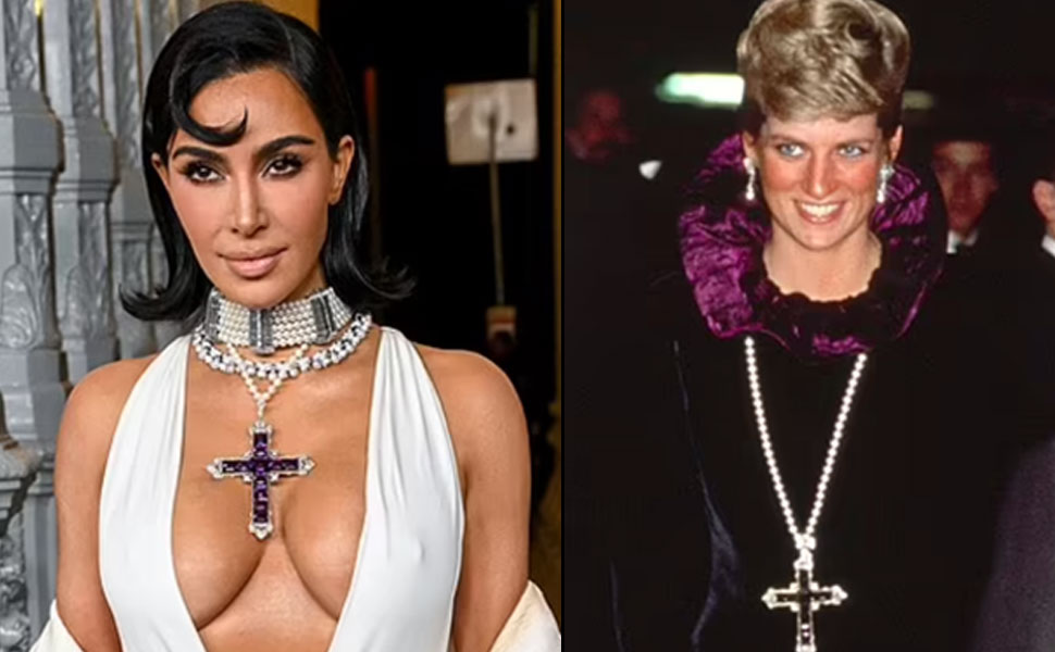 Kim Kardashian yine tarihi eser giydi: Prenses Diana’nın kolyesiyle galaya katıldı