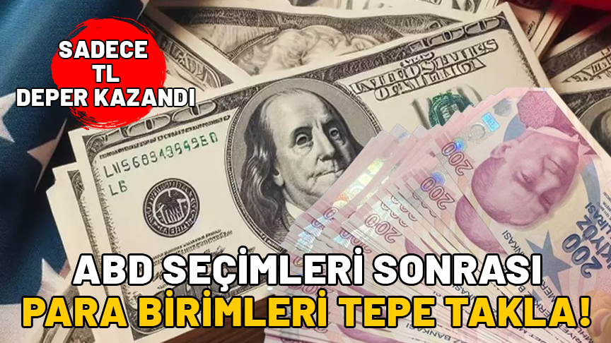 Para birimleri ABD seçimleriyle tepe takla! Türk lirası ise değer kazanan tek para oldu