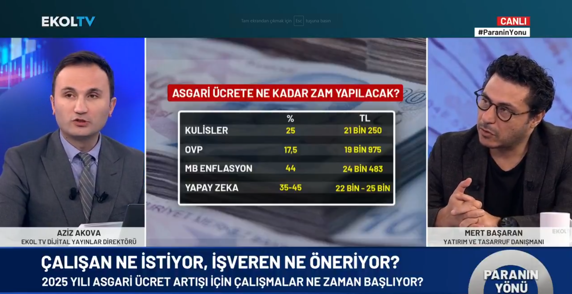 Asgari ücrette gerçekler! Mert Başaran tek tek açıkladı! 2025 zam oranı ne kadar olmalı?