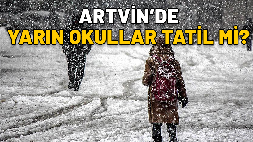 ARTVİN’DE YARIN OKULLAR TATİL Mİ? 26 Kasım Salı Artvin’de hangi ilçelerde okullar tatil?