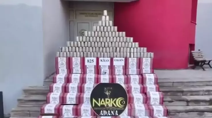 'Narkoçelik-50' operasyonunda 825 kilogram eroin ele geçirildi