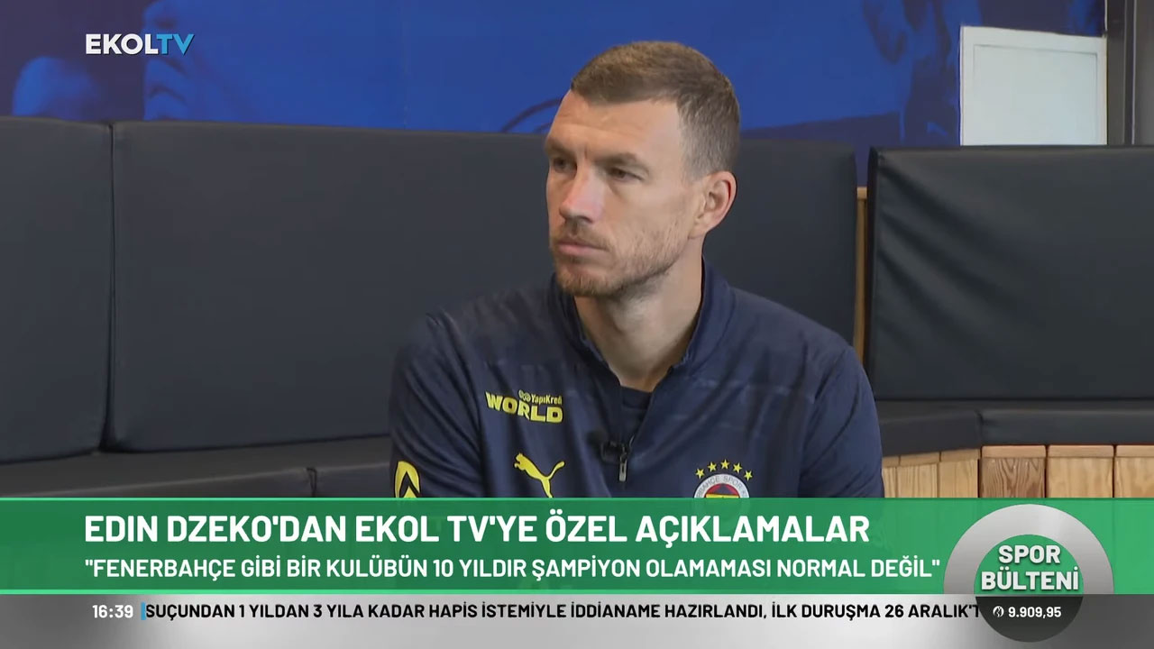 Edin Džeko, Ekol TV’ye konuştu: Fenerbahçe’nin 10 yıldır şampiyon olamaması normal değil