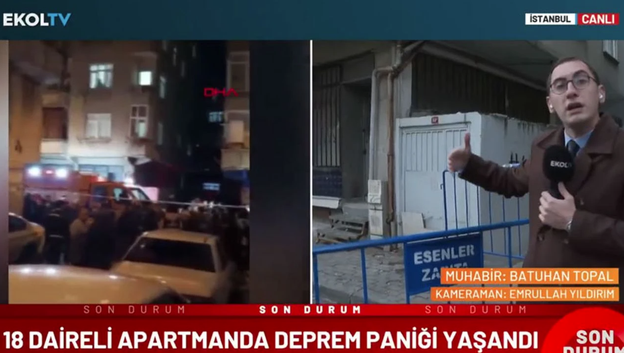 Deprem olmadan binanın kolonlarından ses geldi! İstanbul'da 7 katlı bina apar topar boşaltıldı