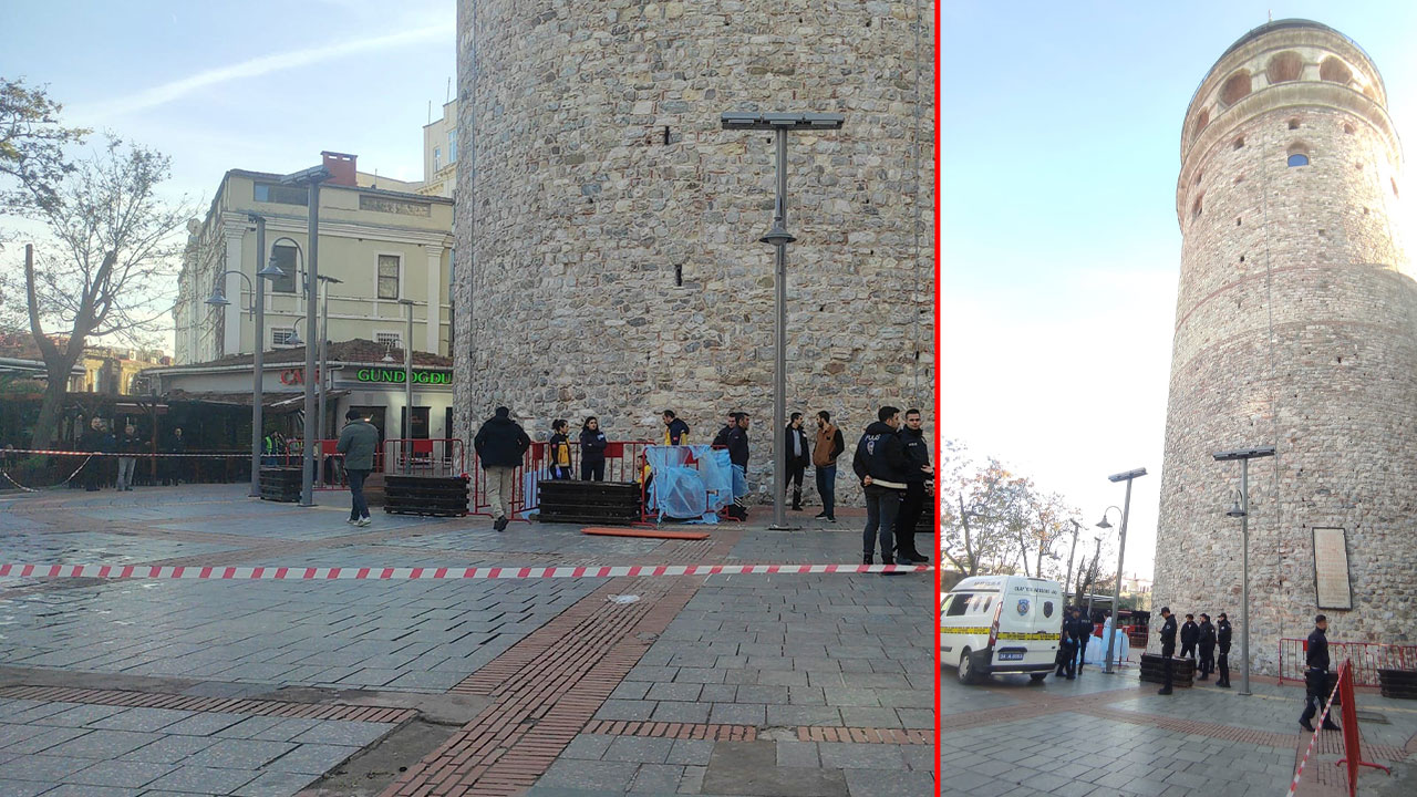 Dengesini kaybetti, Galata Kulesi'nden düştü