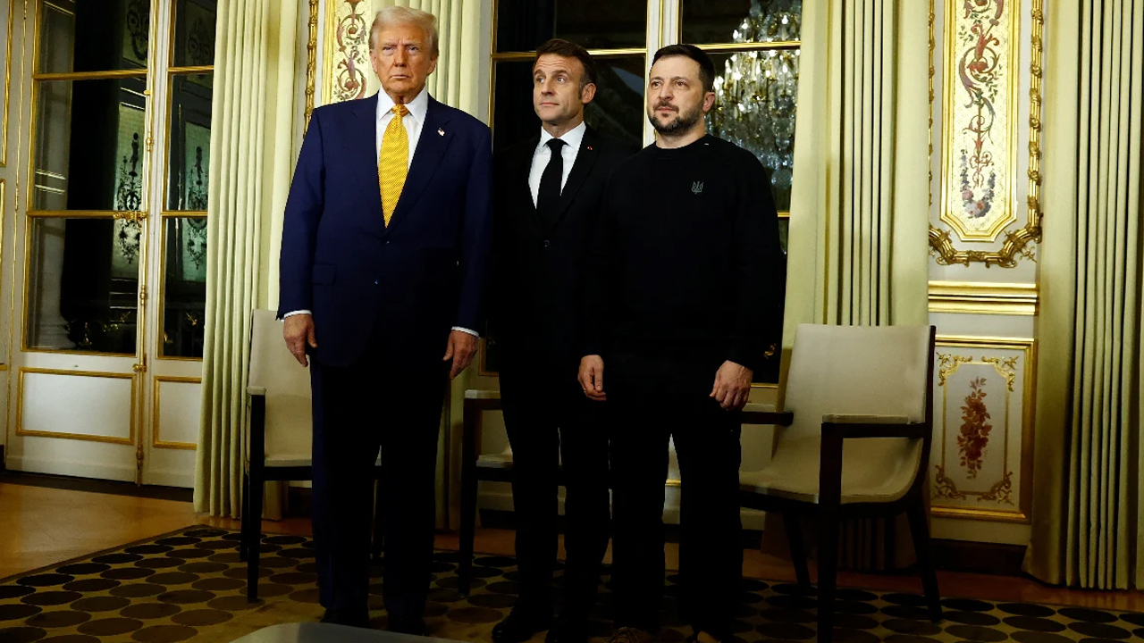 Zelensky, Trump ve Macron'dan üçlü zirve