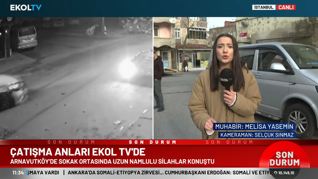 Gece saatlerinde uzun namlulu silahlar konuştu: Çatışma görüntüleri Ekol TV'de