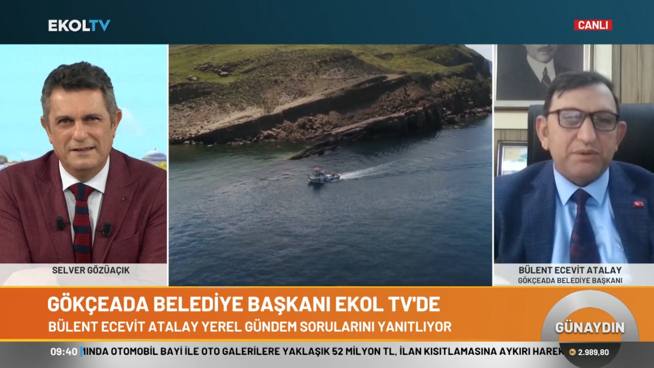 Gökçeada Belediye Başkanı Bülent Ecevit Atalay Ekol TV'de!