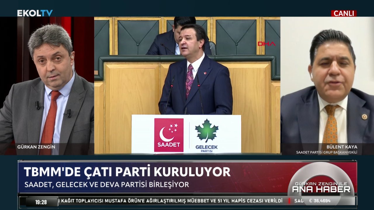 Saadet Partisi Grup Başkanvekili Bülent Kaya, Ekol TV’de açıkladı: İşte ‘Çatı Parti’nin yol haritası