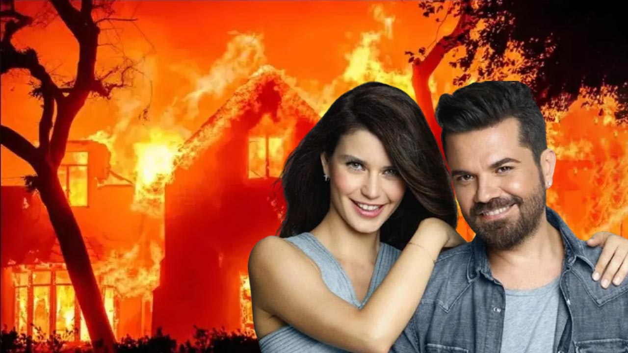 Servetlerini dökmüşlerdi! Beren Saat ve Kenan Doğulu'nun Los Angeles'teki evi küle döndü