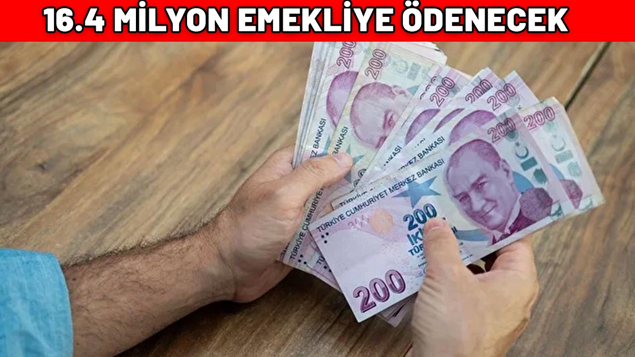 16.4 MİLYON EMEKLİYE ÖDENECEK| 14.469 TL alana + 3000+24.000 TL ödenecek! İşte detaylar...