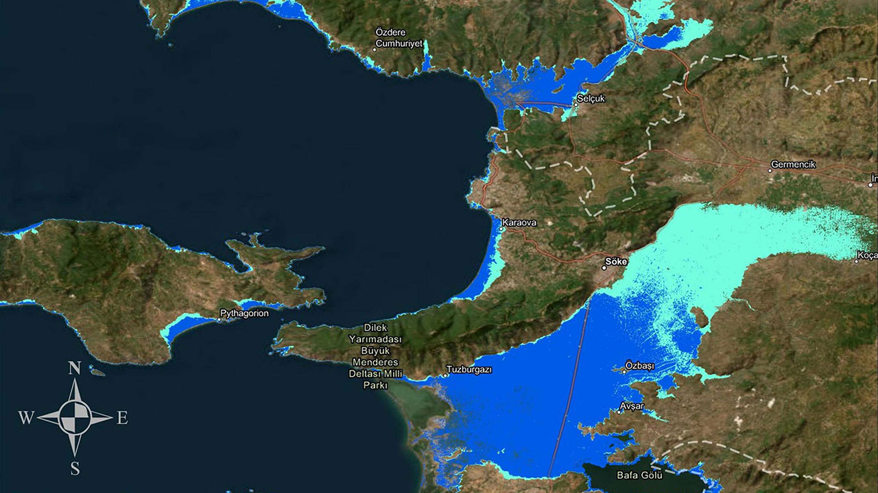 Ege kıyılarındaki tsunami tehlikesi tek tek vurgulandı: İşte taşkın haritaları