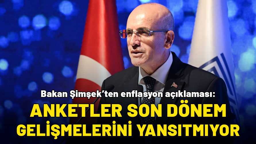 Bakan Şimşek'ten enflasyon açıklaması: Anketler son dönem gelişmelerini yansıtmıyor