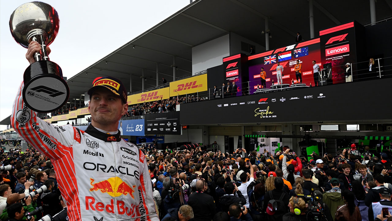 Formula 1 lideri Max Verstappen, Japonya Grand Prix zaferini kazandı