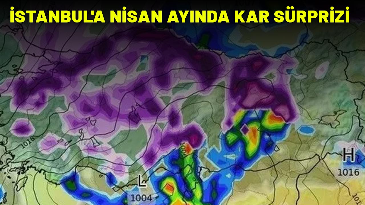 İSTANBUL'A NİSAN AYINDA KAR SÜRPRİZİ: Lapa lapa kar yağışı kapıda!  Cuma sabahına kış gibi kalkacağız!