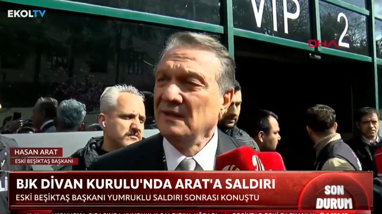 Eski Beşiktaş Başkanı Hasan Arat’tan yumruklu saldırı sonrası ilk açıklama!