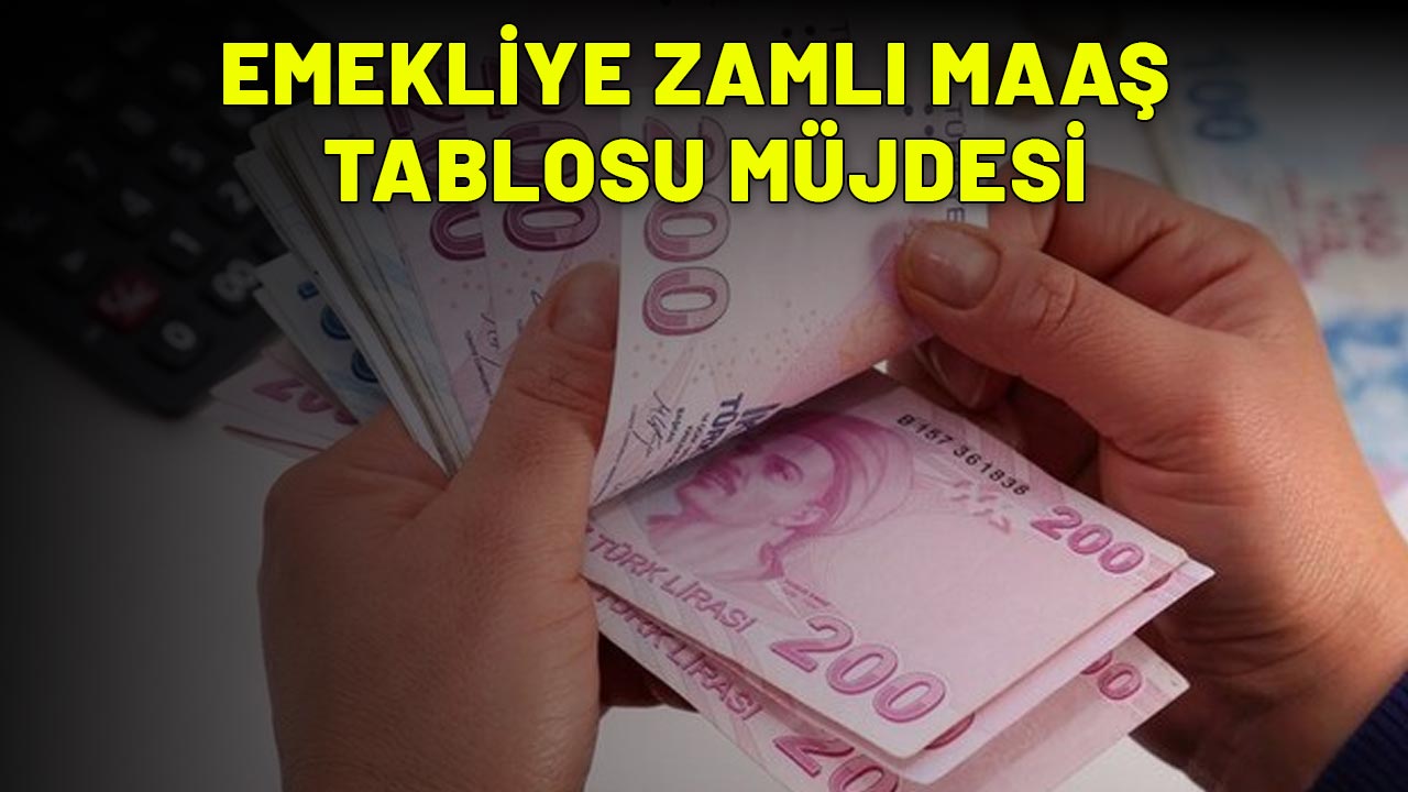 EMEKLİYE ZAMLI MAAŞ TABLOSU MÜJDESİ: 4A, 4B, 4C'li kazançlı çıkacak!