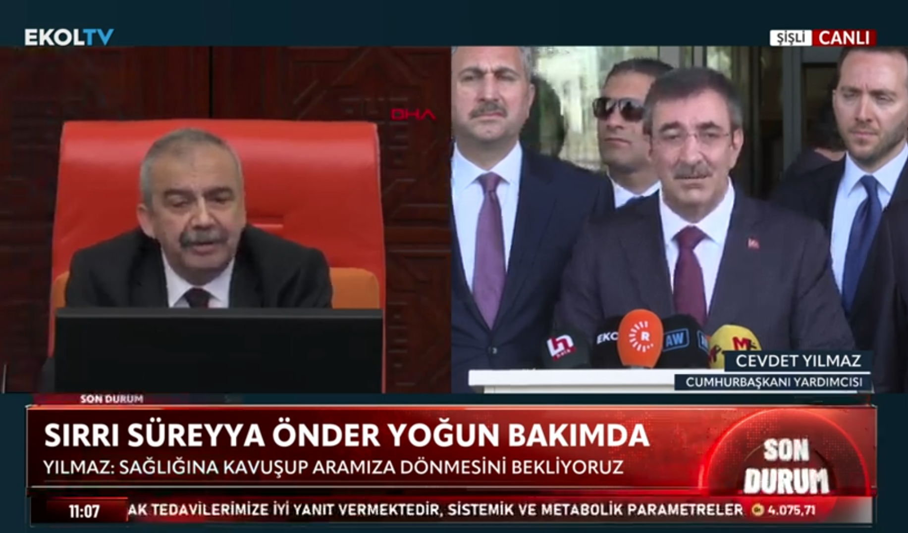 Cumhurbaşkanı Yardımcısı Yılmaz "Çok şükür" diyerek Sırrı Süreyya Önder ile ilgili açıklamalarda bulundu