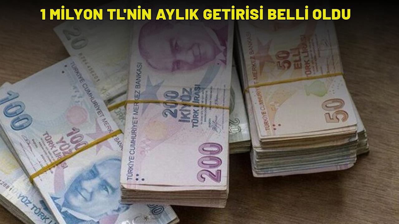 1 MİLYON TL'NİN AYLIK GETİRİSİ BELLİ OLDU: Yatırımcının rotası değişecek!