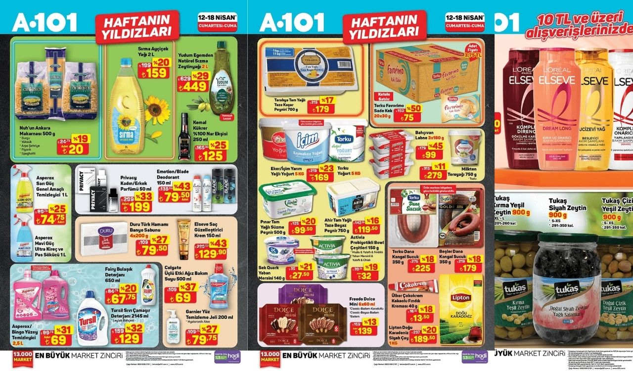 İNDİRİMLER BUGÜN SONA ERİYOR: Peynirden sucuğa, ayçiçek yağından yoğurda pek çok ürün A101'de indirimde!