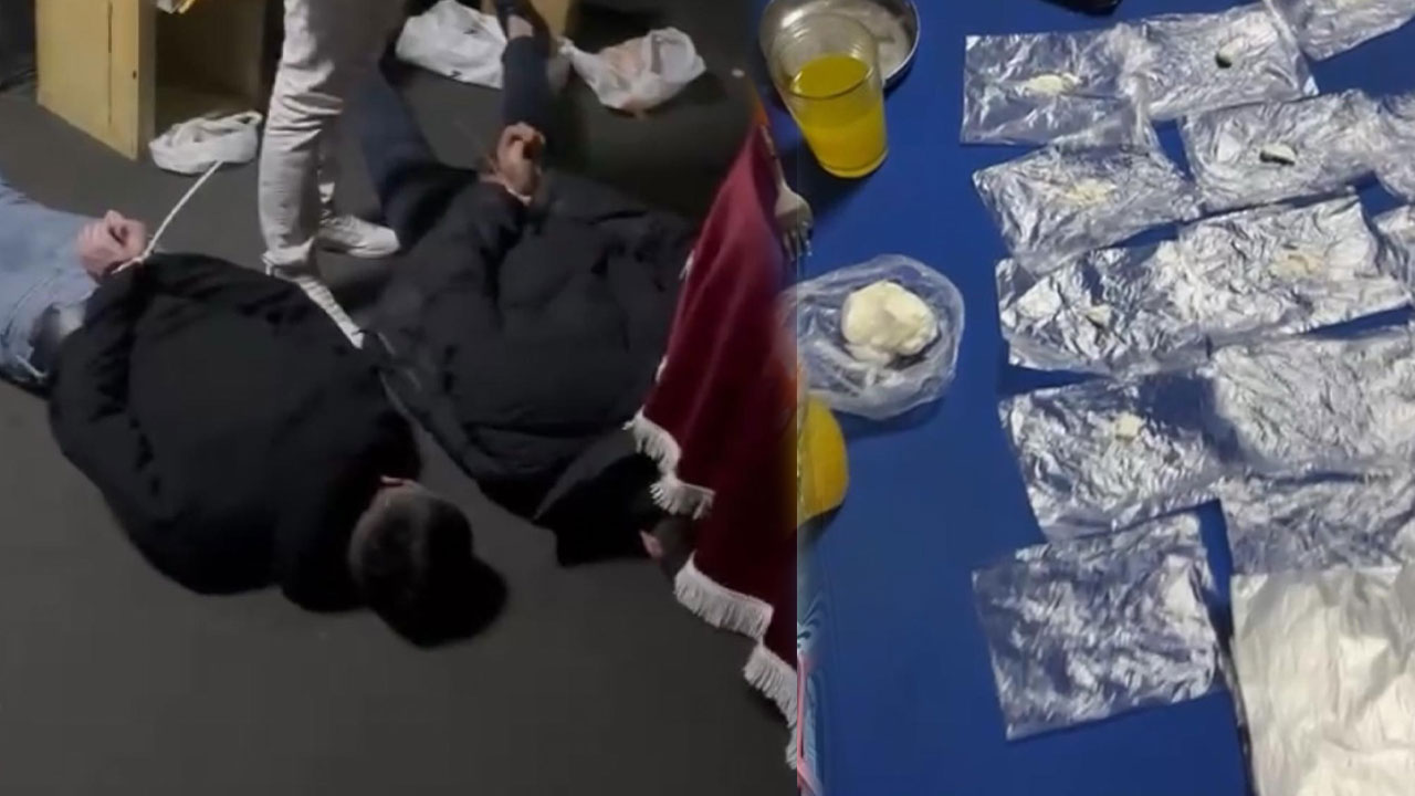 Taksim'de kumarhaneye baskın! Kokain paketlerken böyle yakalandılar