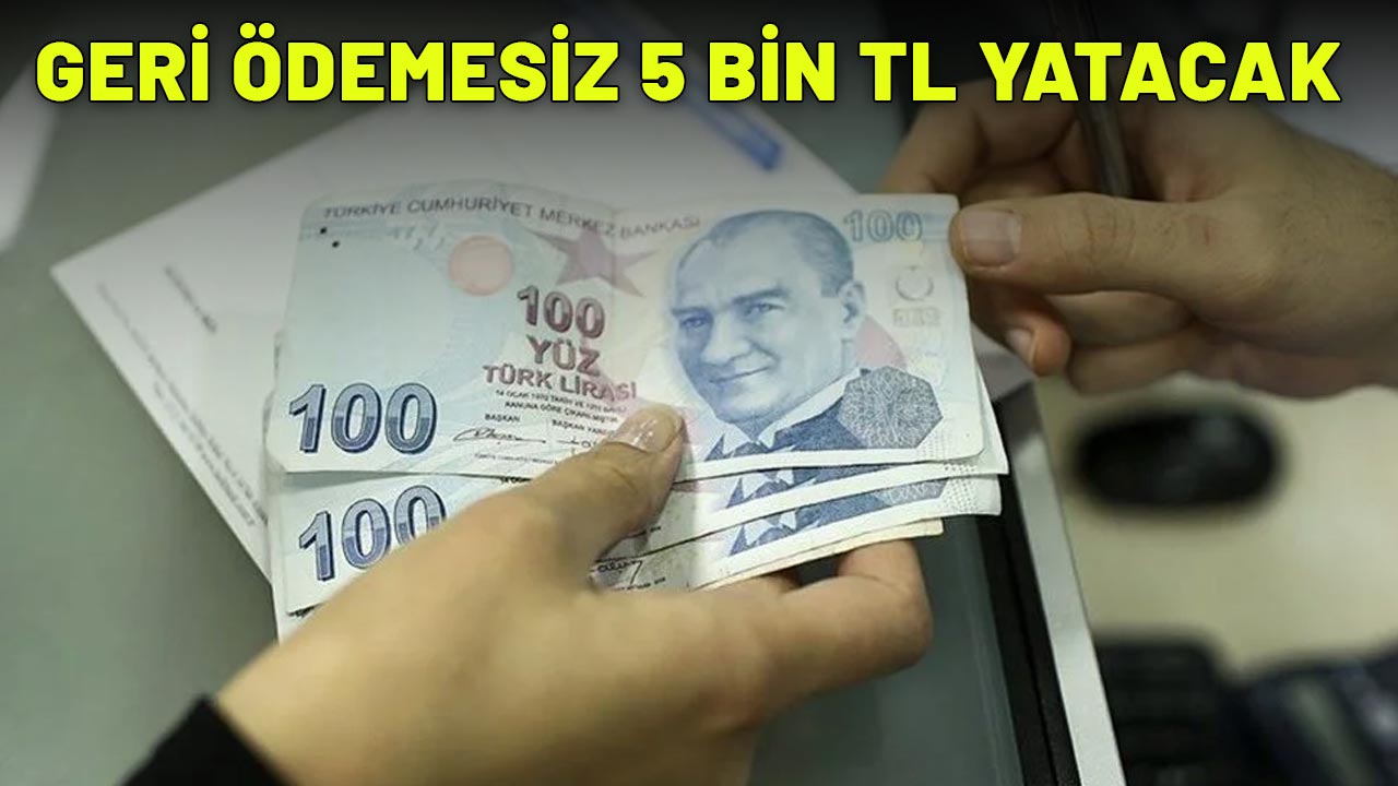 MAYIS AYINDA HESAPLARINIZI KONTROL EDİN: Geri ödemesiz 5000 TL hesaplara geçecek