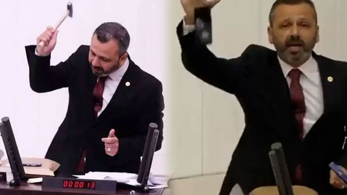 Meclis kürsüsünde çekiçli eylemin cezası belli oldu: Burak Erbay tazminat ödeyecek