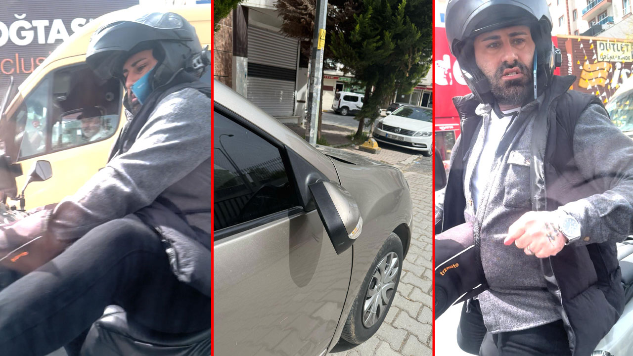 Motosikletli trafik magandasına ceza kesildi: 16 suç kaydı çıktı, 45 bin lira ceza verildi