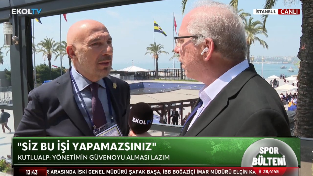 Fenerbahçe başkanlığına adaylığını açıklayan Kutlualp Ekol TV'ye konuştu: Menajerler, yanlış transferler...