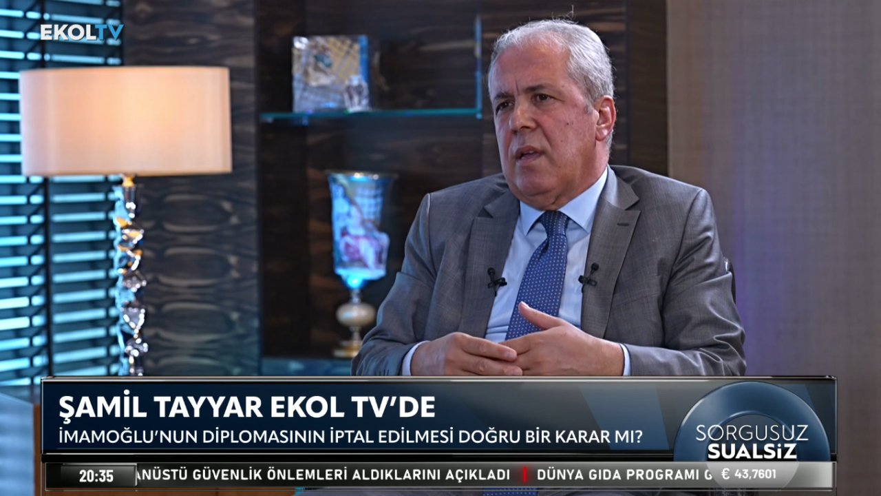Şamil Tayyar Ekol TV’de: CHP sokakları kriminal hale getirdi