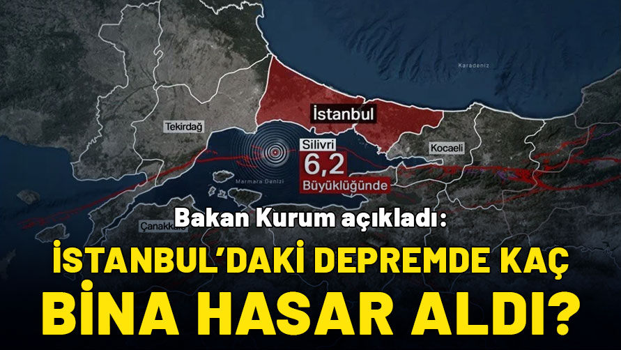 Bakan Kurum açıkladı: İstanbul'daki depremde kaç bina hasar aldı?