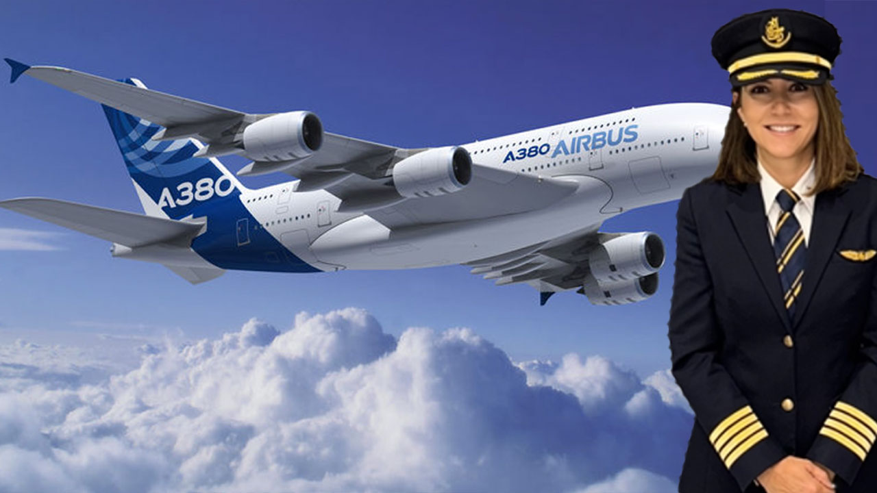 Türkiye'nin gururu Türk kadın pilot! Dünyanın en büyük yolcu uçağı Airbus A380'in kaptan pilotu oldu