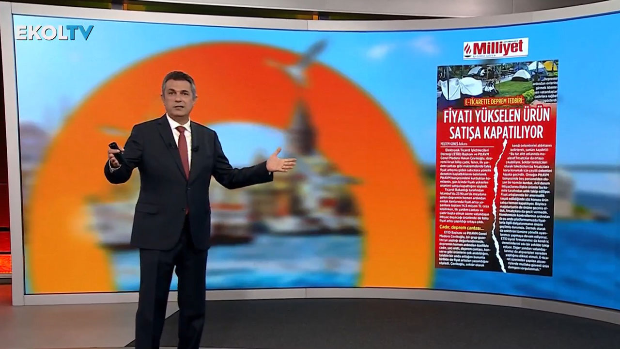 Yeter ya! Bu nasıl bir terbiyesizlik, ahlaksızlık? Ekol TV spikerinden canlı yayında tepki: Günden güne fiyat değişiyor!