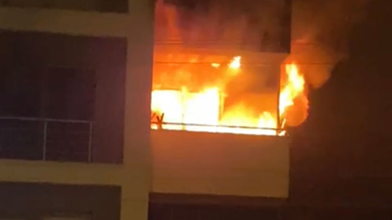 Uzaklaştırma kararı bulunan eşiyle telefonda tartışan kadın apartman dairesini yaktı!