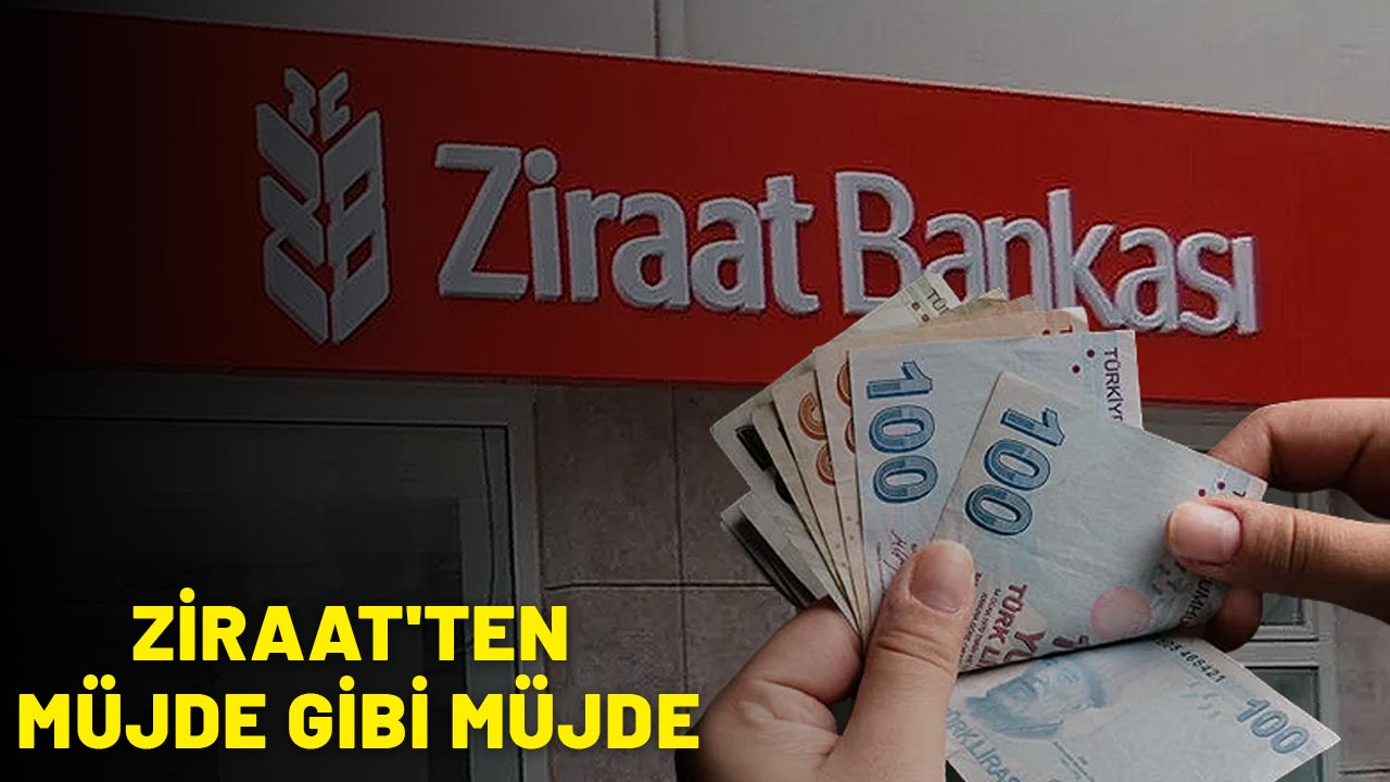 ZİRAAT'TEN MÜJDE GİBİ MÜJDE: Hediye 2.500 TL anında yatacak!