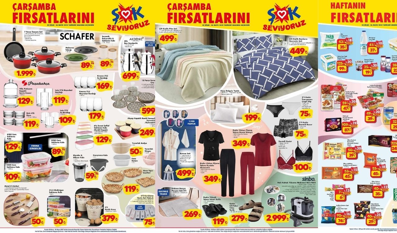 ŞOK NİSAN AYI İNDİRİMLERİNDE RESMEN ŞOVA KALKTI: ŞOK 30 Nisan indirim kataloğu yayınlandı!
