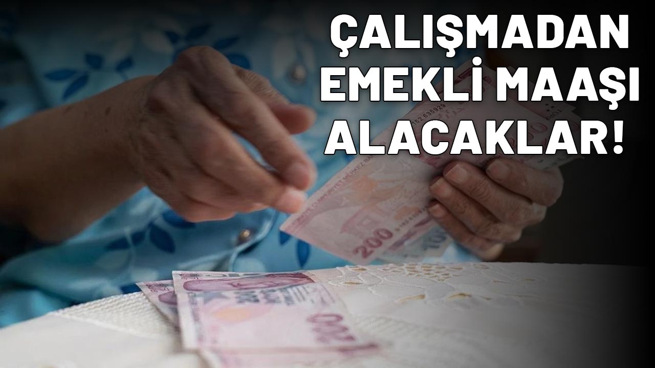 EMEKLİLİKTE BİR YOL DAHA AÇILDI: Çalışmadan emekli maaşı alacaklar!