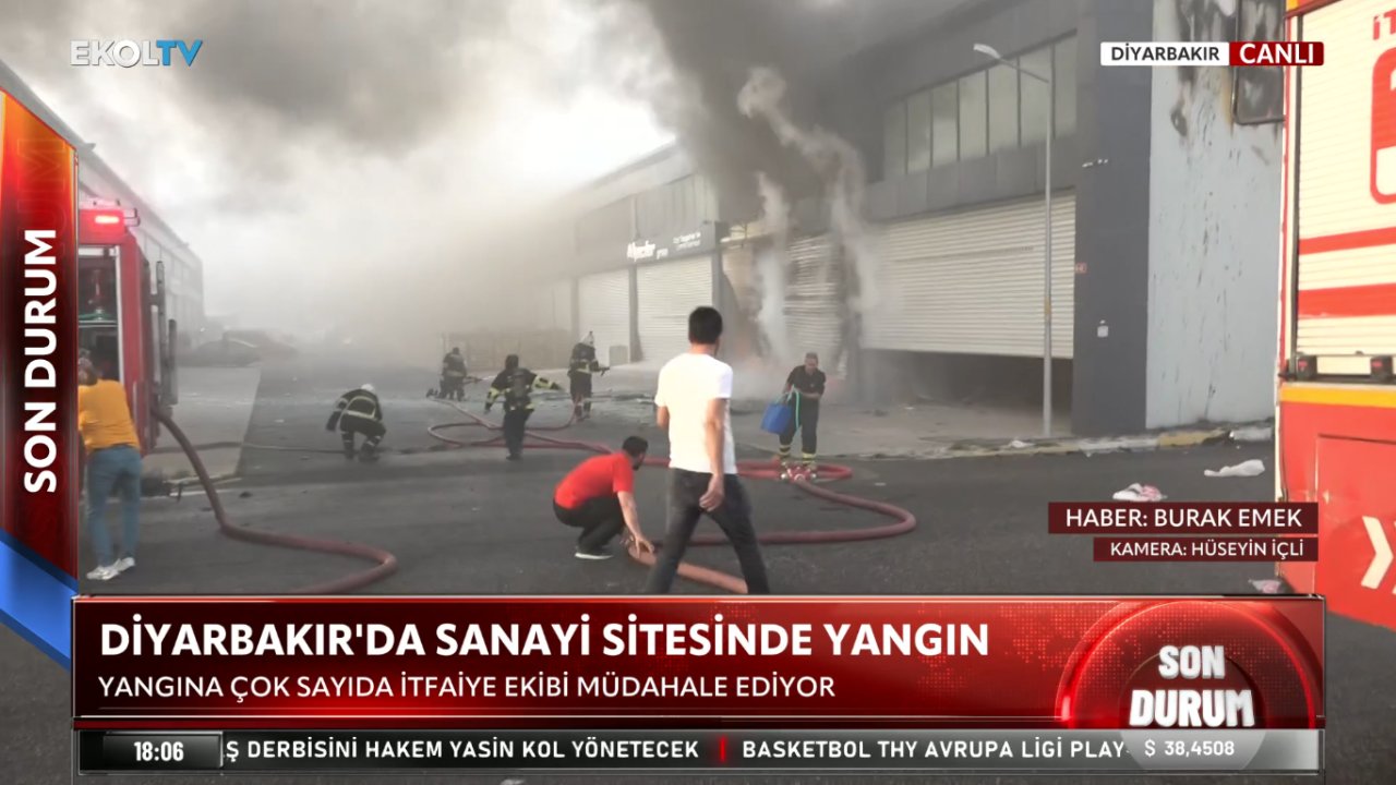 Diyarbakır Sanayi Sitesi'nde yangın