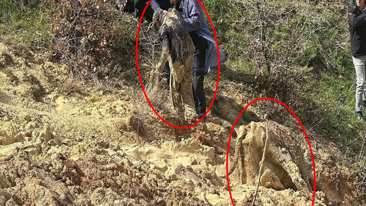 İneğiyle birlikte bataklığa saplanan çiftçiyi AFAD kurtardı