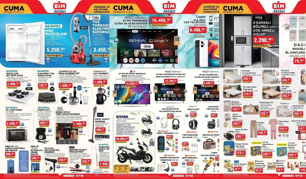 BİM'E 125 CC MOTOSİKLET GELİYOR: BİM 9 Mayıs indirim kataloğunu duyurdu!