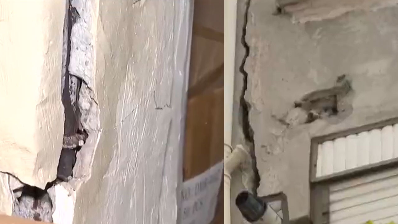İstanbul'un bir ilçesinde deprem sonrası korkutan görüntüyü Ekol TV ekipleri gözler önüne serdi