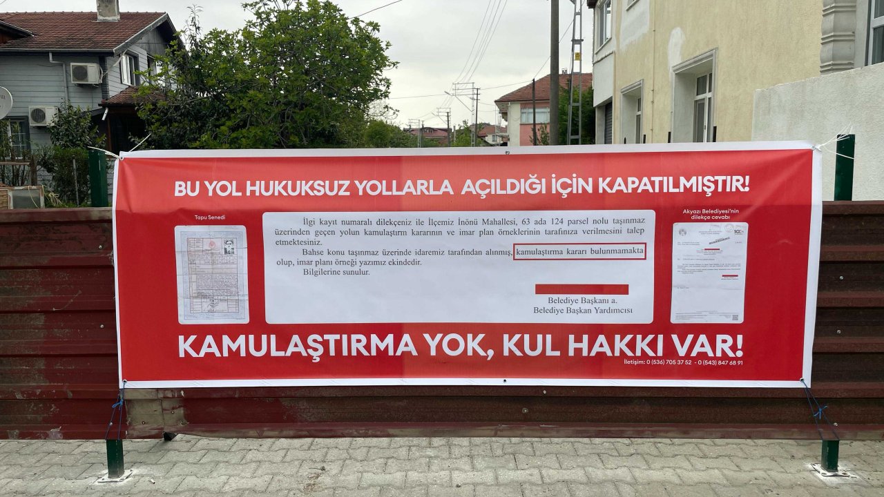 Mirasçılar yolu kapattı: “Kamulaştırma yok kul hakkı var”