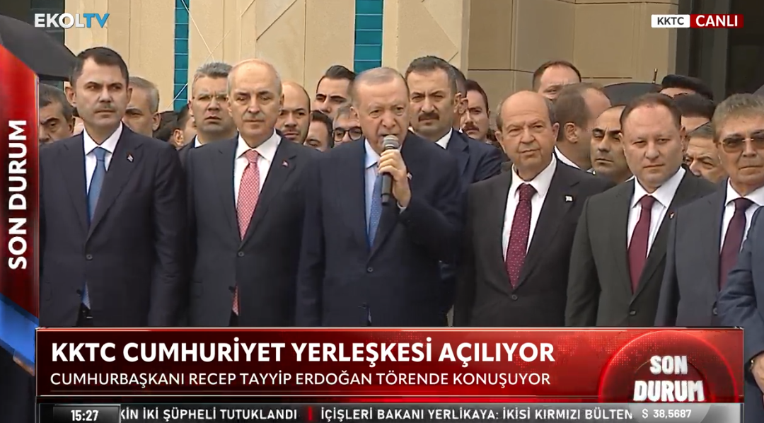 KKTC Cumhuriyet Yerleşkesi açıldı! Erdoğan: Bugün bu topraklara bir mühür daha vurduk