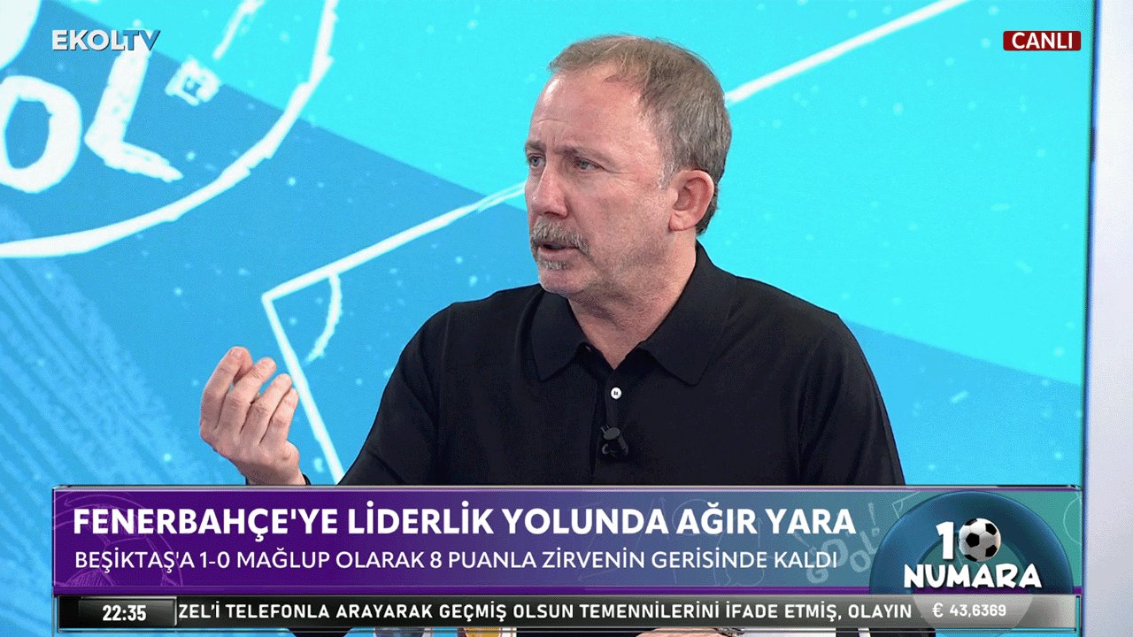 Sergen Yalçın Ekol TV'de: Fenerbahçe halı saha takımı gibi