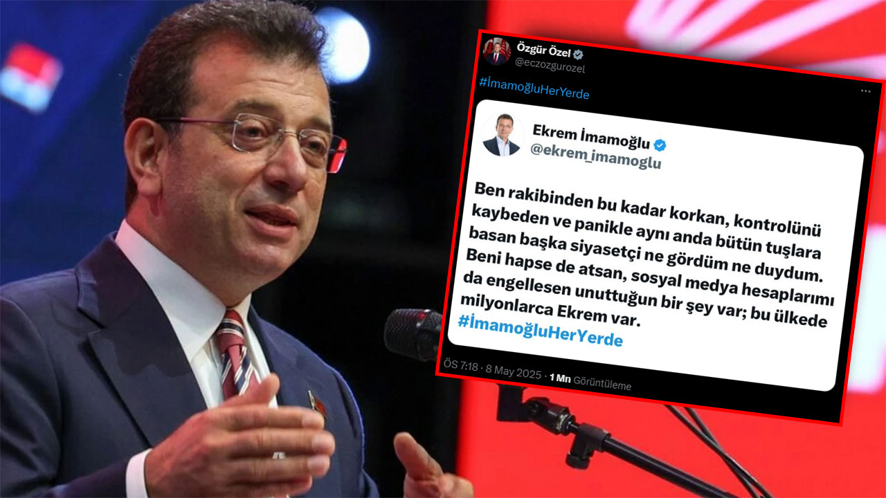 Hesabı erişime kapatılmıştı! Ekrem İmamoğlu'ndan ilk mesaj geldi: Milyonlarca Ekrem var