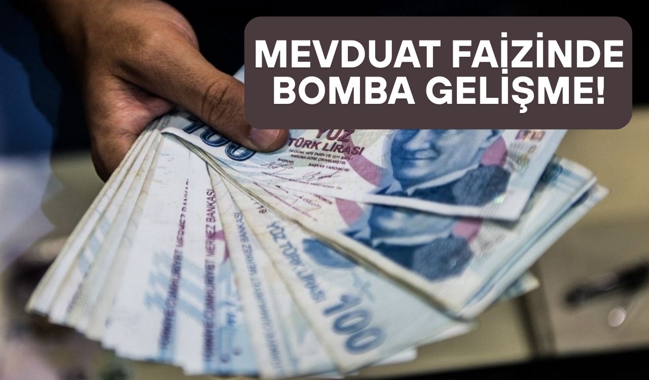 MEVDUAT FAİZİ REKOR KIRMAYA DEVAM EDİYOR: Mevduat faizi yüzde 60'ı aştı. 1 ayda 38 bin TL kazandırıyor!