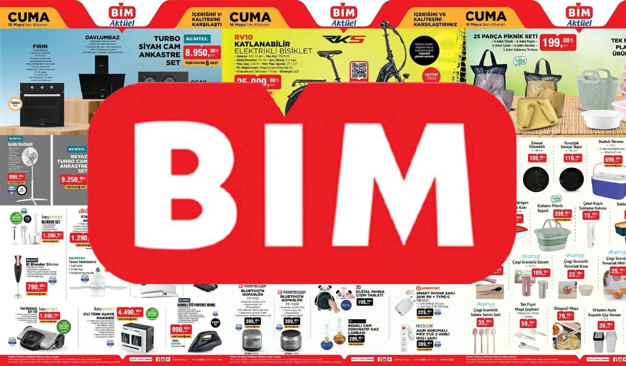BİM'DEN MAYIS AYINA ÖZEL DEV İNDİRİMLER: BİM 16 Mayıs 2025 indirim kataloğunu duyurdu!